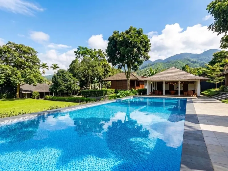 Kolam renang Tjapoeng Resort Pancawati Bogor